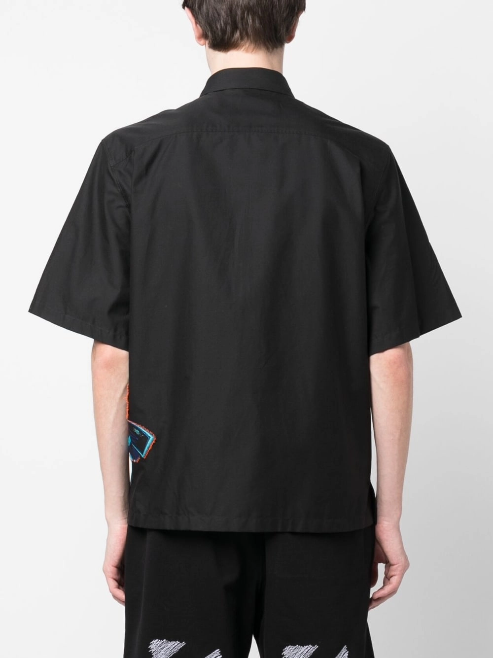 Embroidered-Design Short-Sleeve Shirt