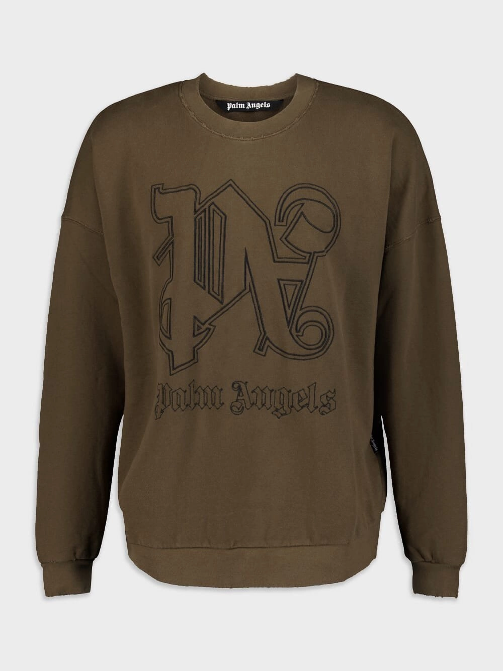 Embroidered-Logo Cotton Sweatshirt Tops Mens - thermal tops
