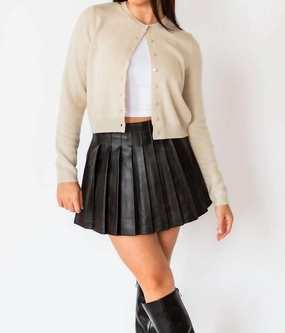 Emelia Cardigan In White Tops Womens - sheer tops clearance