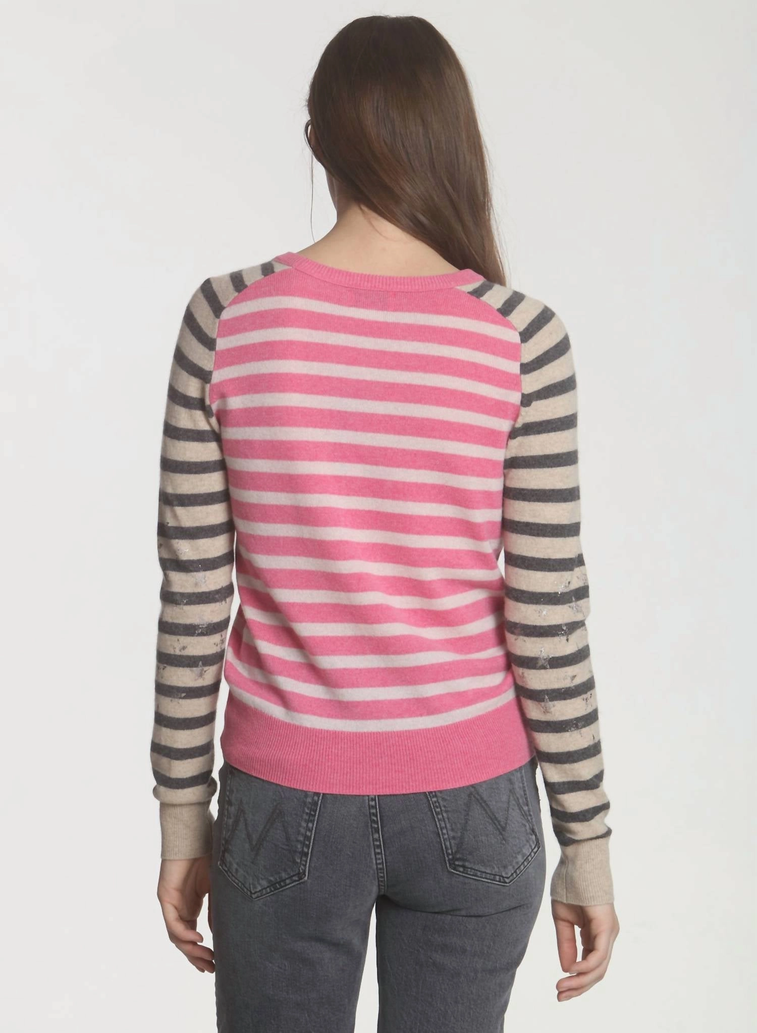 Emma Glory Stripe Top In Pink