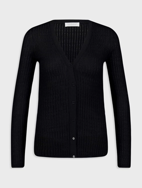 Emma Pointelle-Knit Cashmere And Silk-Blend Cardigan Knitwear Womens - women's knitwear cheap