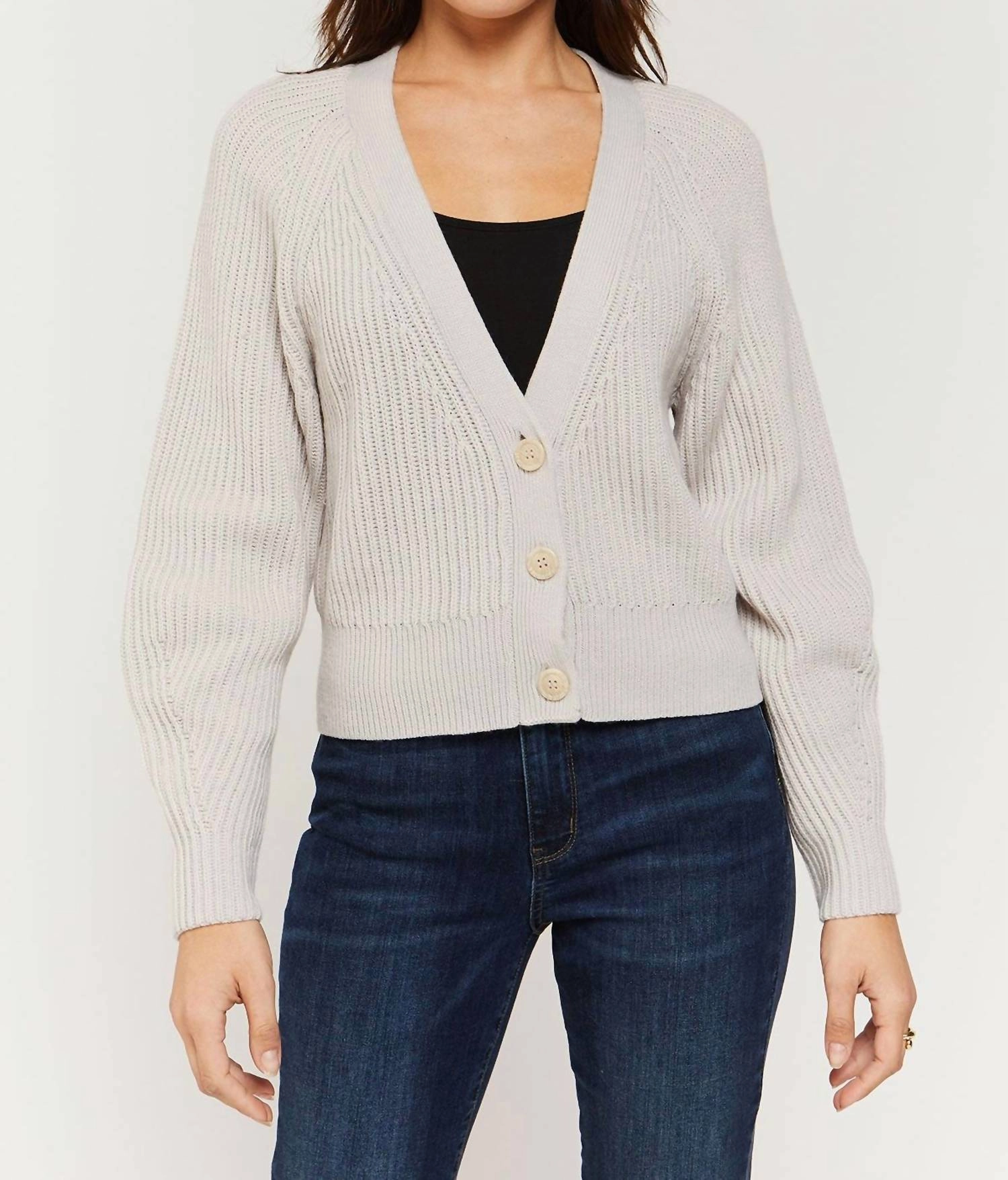 Erica Cardigan In Cream Tops Womens - tie-front tops cheap