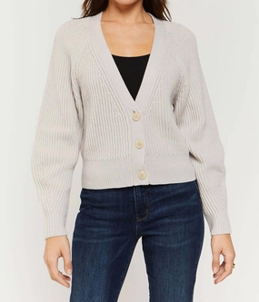 Erica Cardigan In Cream Tops Womens - tie-front tops cheap