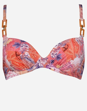 Euphoria Gathered Underwired Bikini Top - Rose Infusion Swim Womens - one-pieces cheap