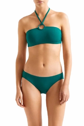 Eva Crop Top In Jungle Swim Womens - plunge bikinis sale