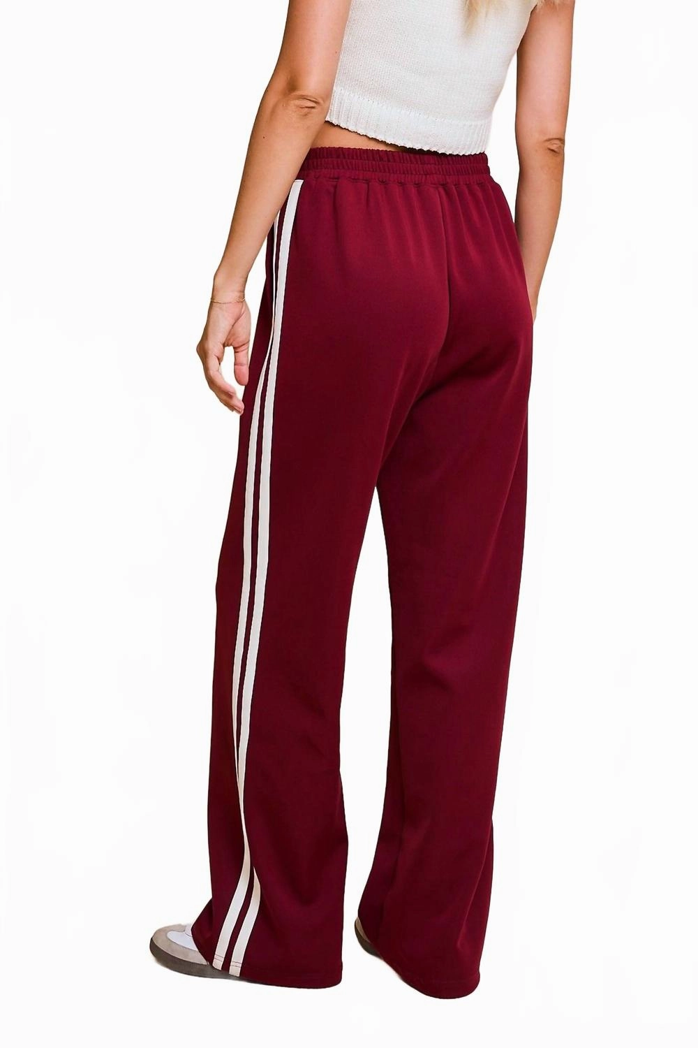Evening Jog Pants In Burgundy