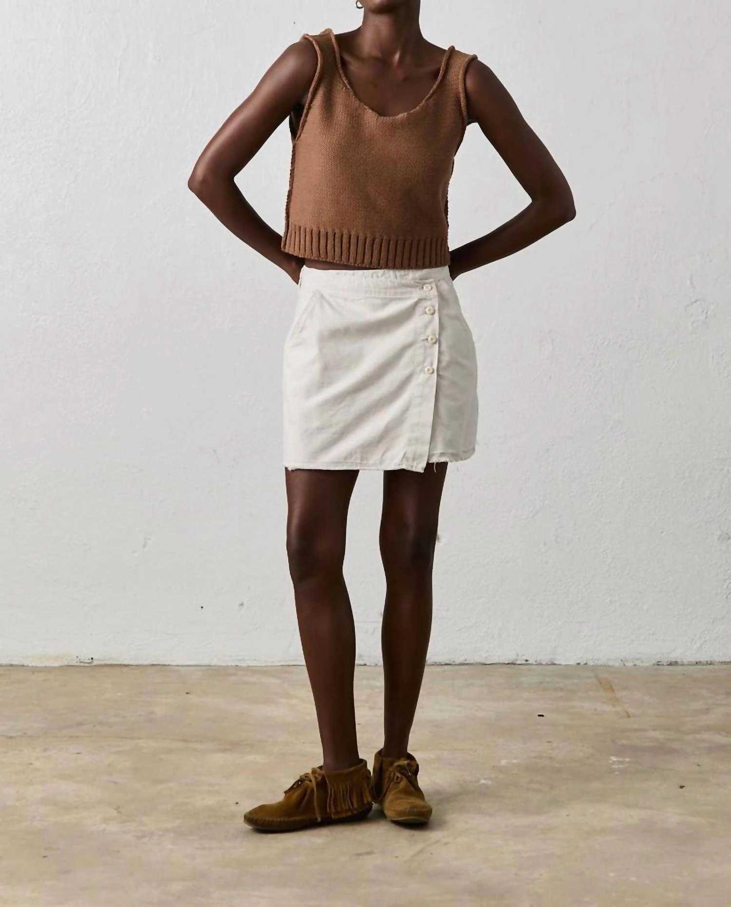 Everly Skirt In Soft White