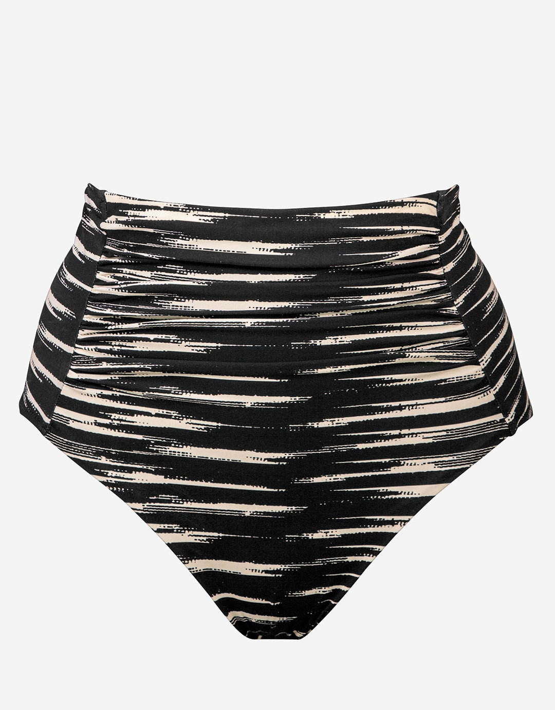 Expedition High Waist Bikini Pant - Black and Cream Swim Womens - one-pieces cheap
