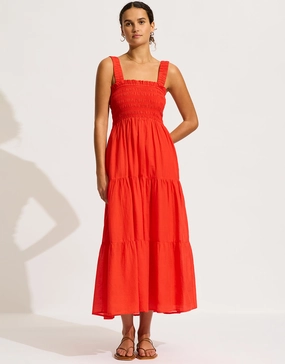 Faithful Midi Dress - Flame Swim Womens - bikinis clearance