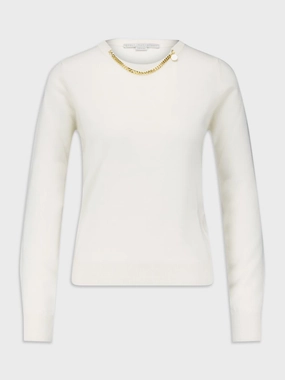 Falabella Chain Crew Neck Jumper Knitwear Womens - women's knitwear cheap
