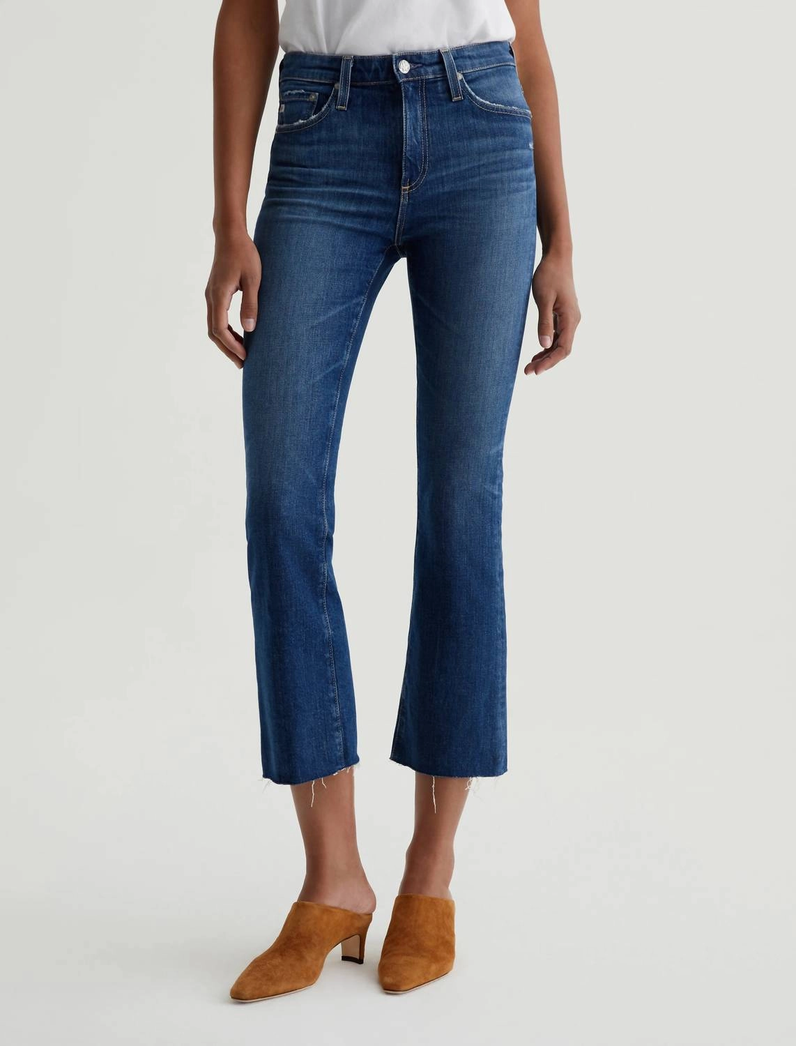 Farrah Boot Crop Jeans In 11 Years Memory womens cropped pants sale