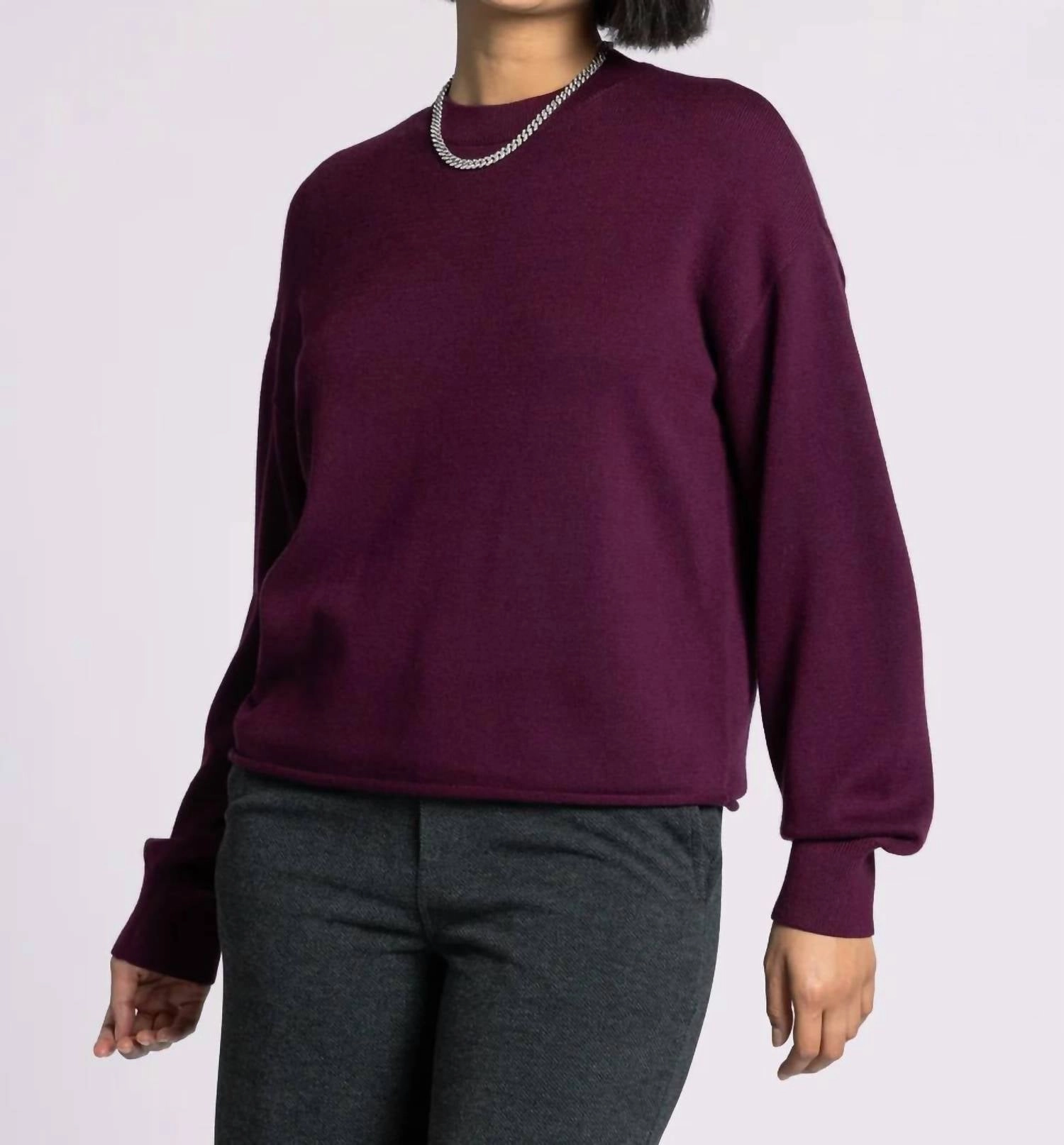 Fatima Sweater In Deep Cherrywood