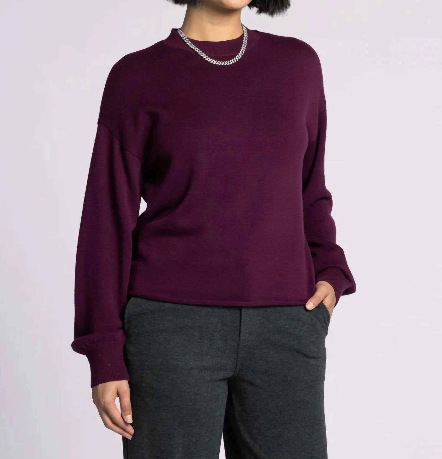 Fatima Sweater In Deep Cherrywood