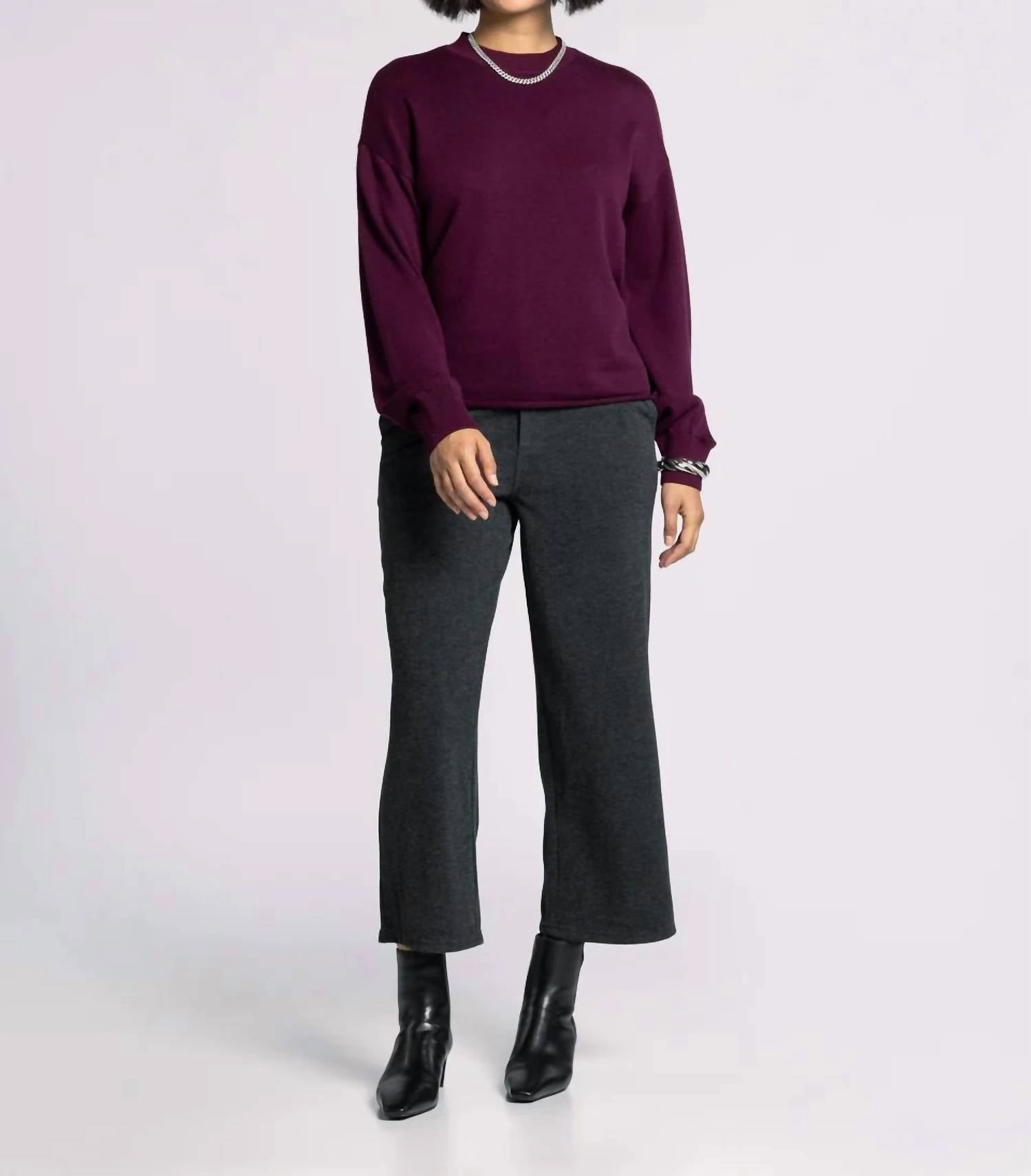 Fatima Sweater In Deep Cherrywood