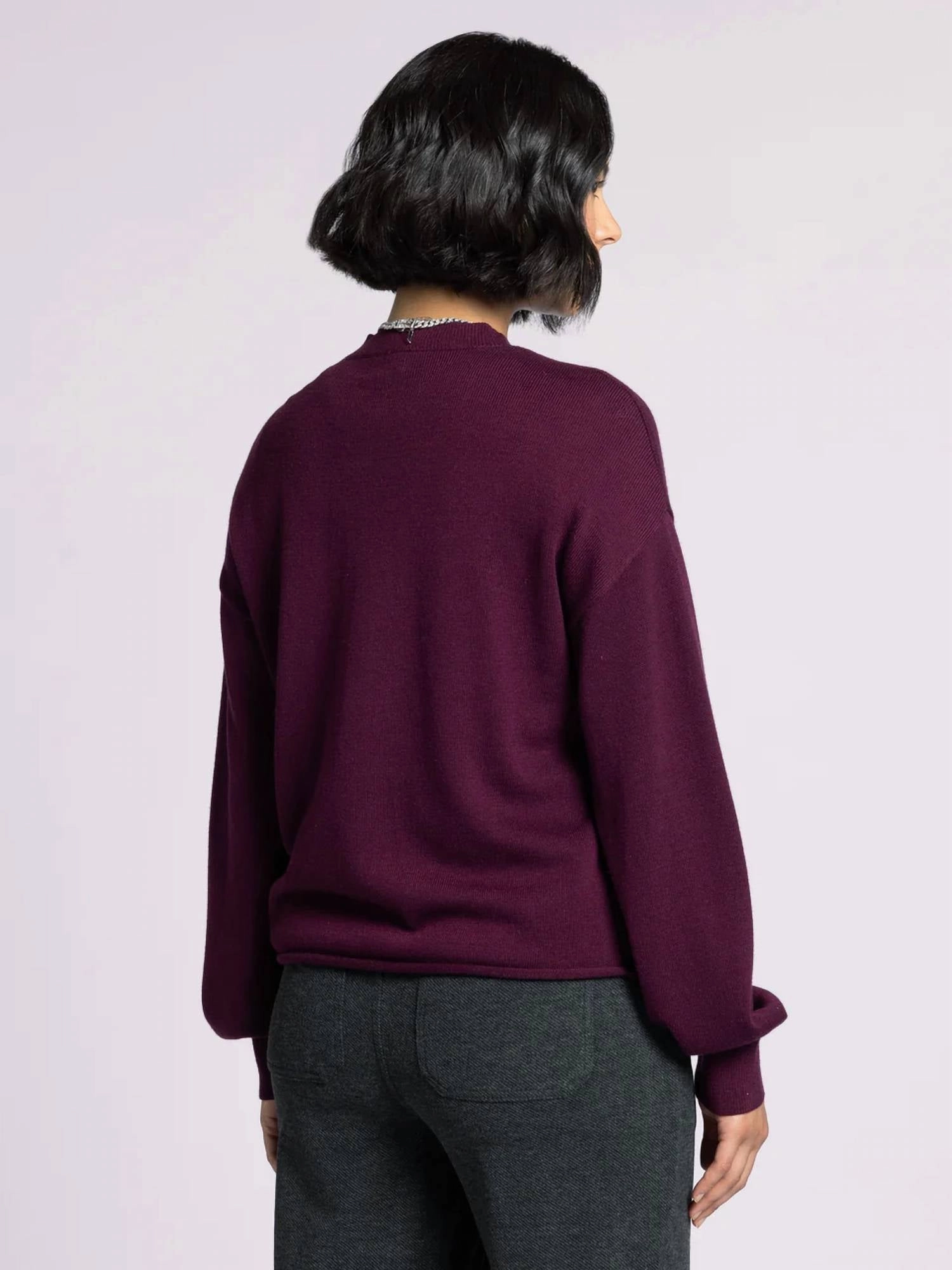 Fatima Sweater In Deep Cherrywood