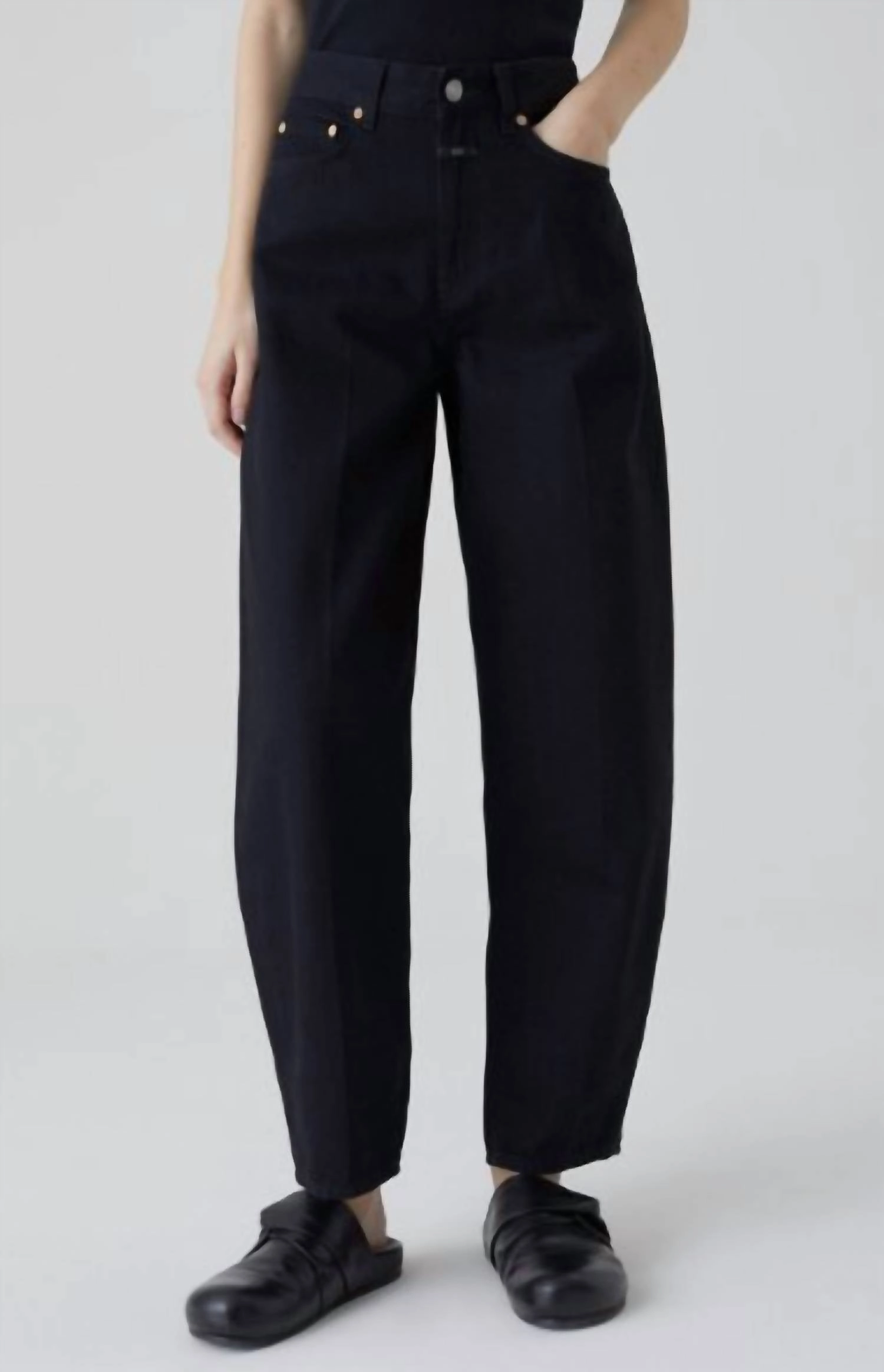 Fayna Wide Leg Jean In Black