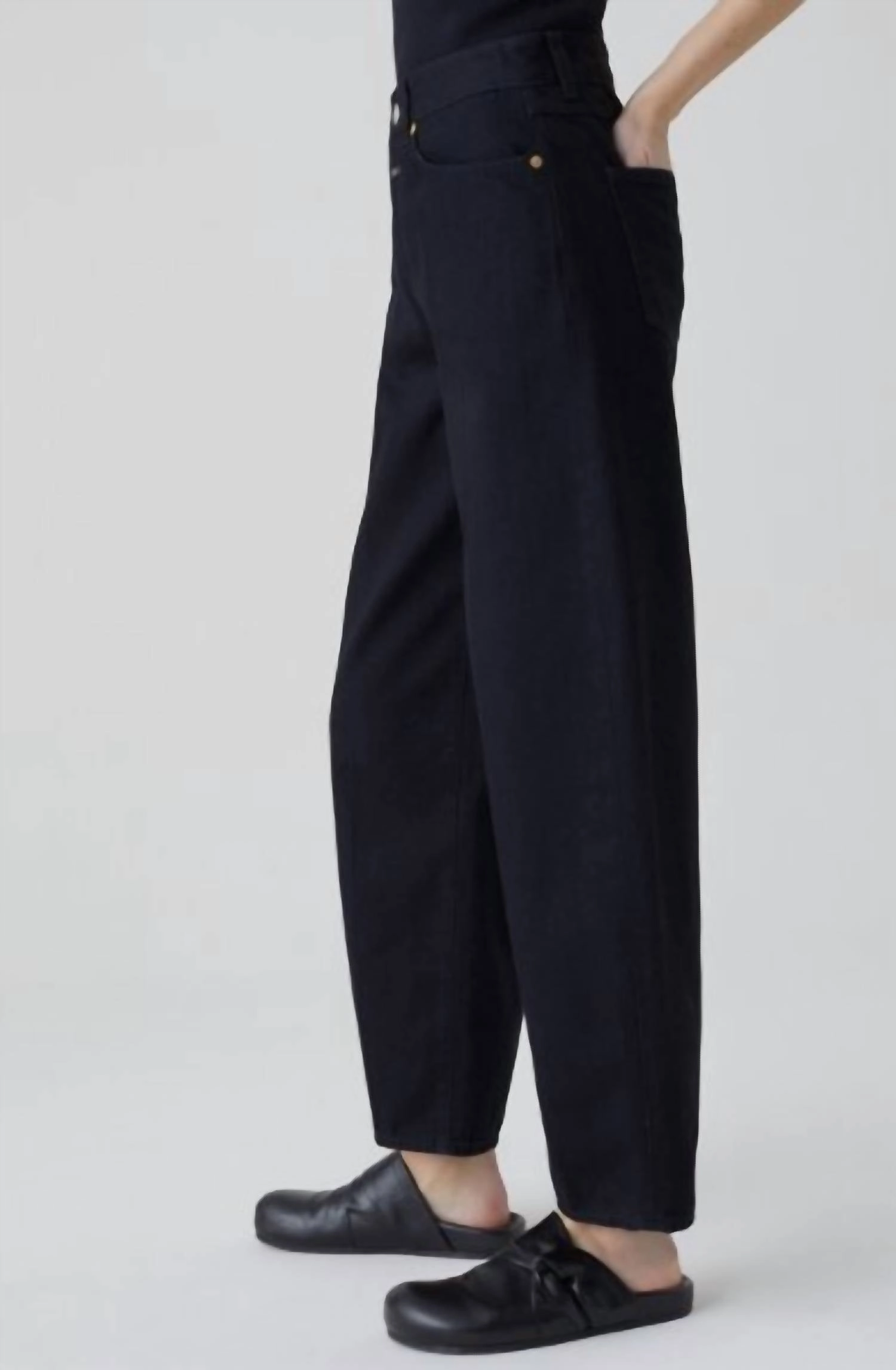 Fayna Wide Leg Jean In Black
