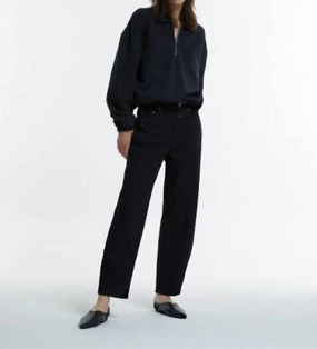 Fayna Wide Leg Jean In Black womens tailored trousers deal