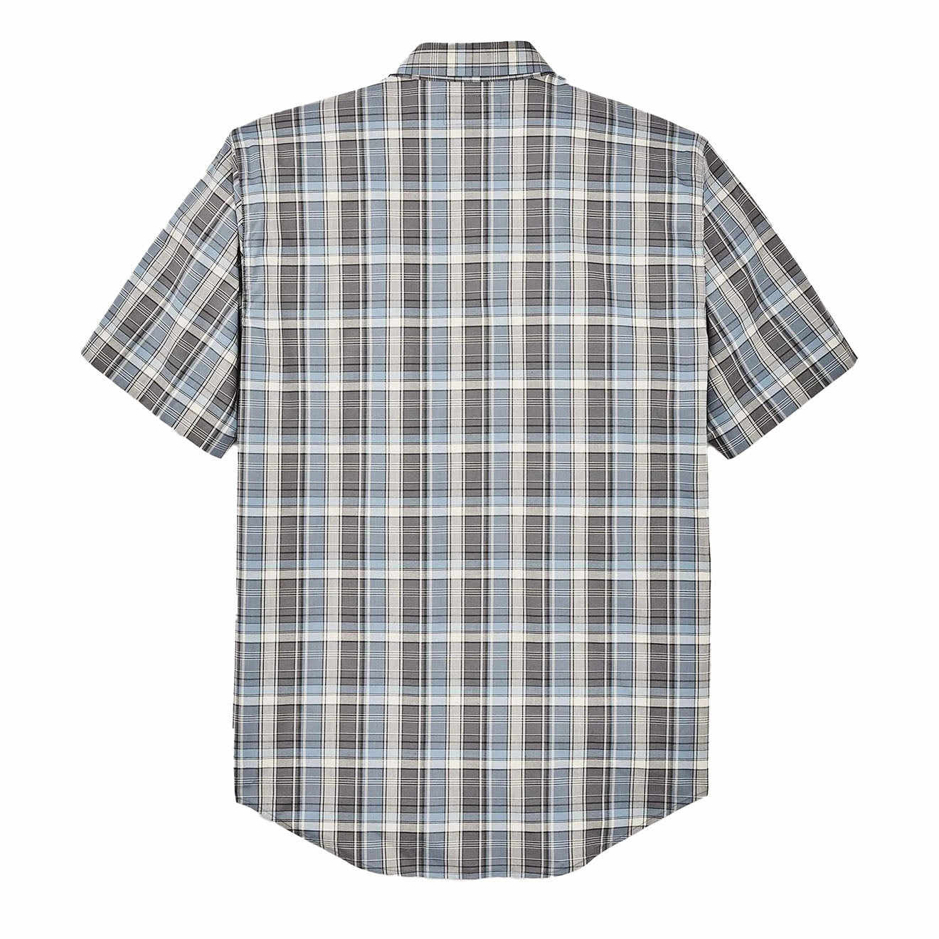 Filson Twin Lakes Short Sleeve Sport Shirt Gray / Blue / Cream