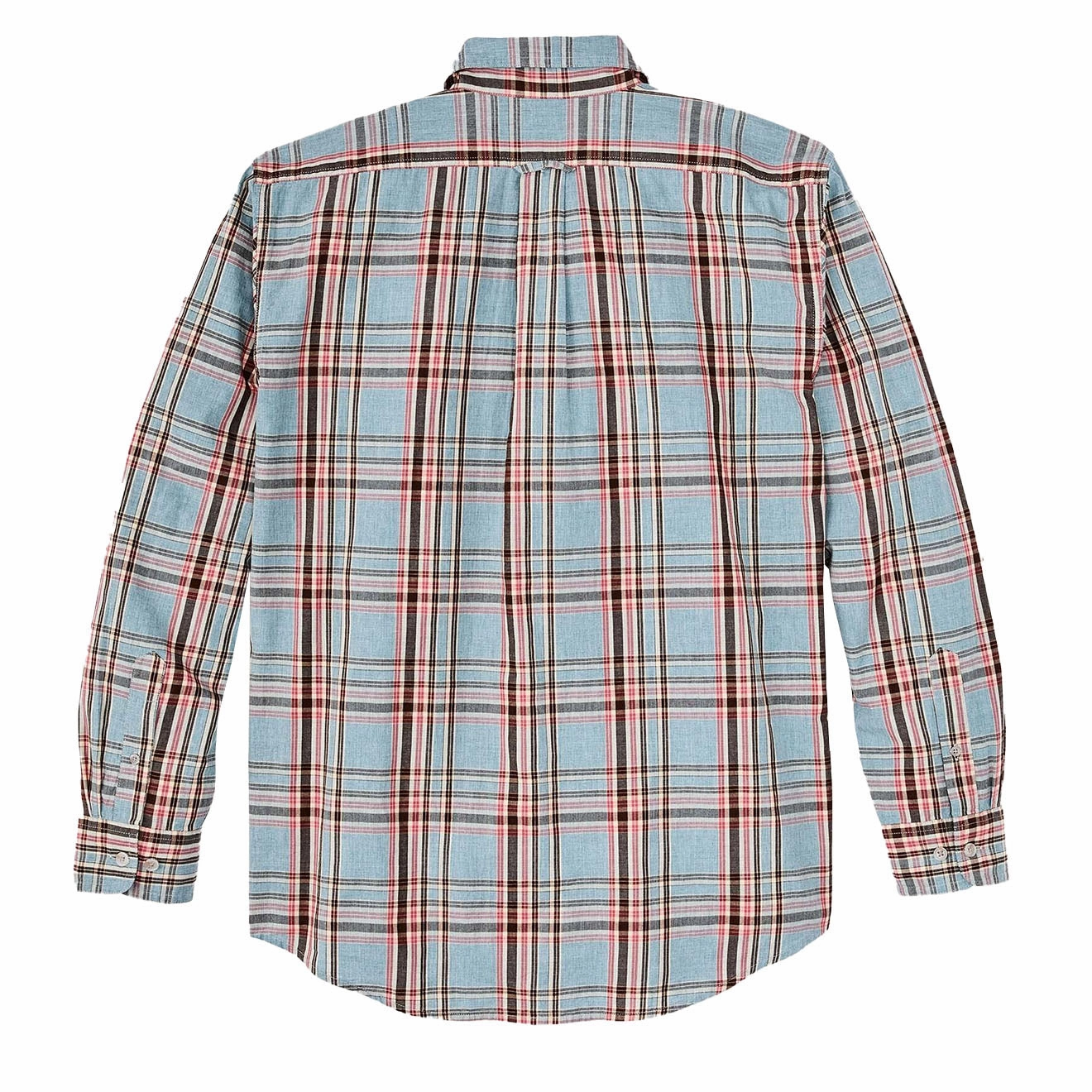 Filson Washed Feather Cloth Shirt Light Blue / Red / Natural Plaid