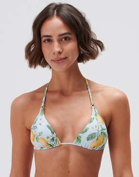 Fior di Limone Triangle Bikini Top - Sorrento Sky Swim Womens - beachwear discount