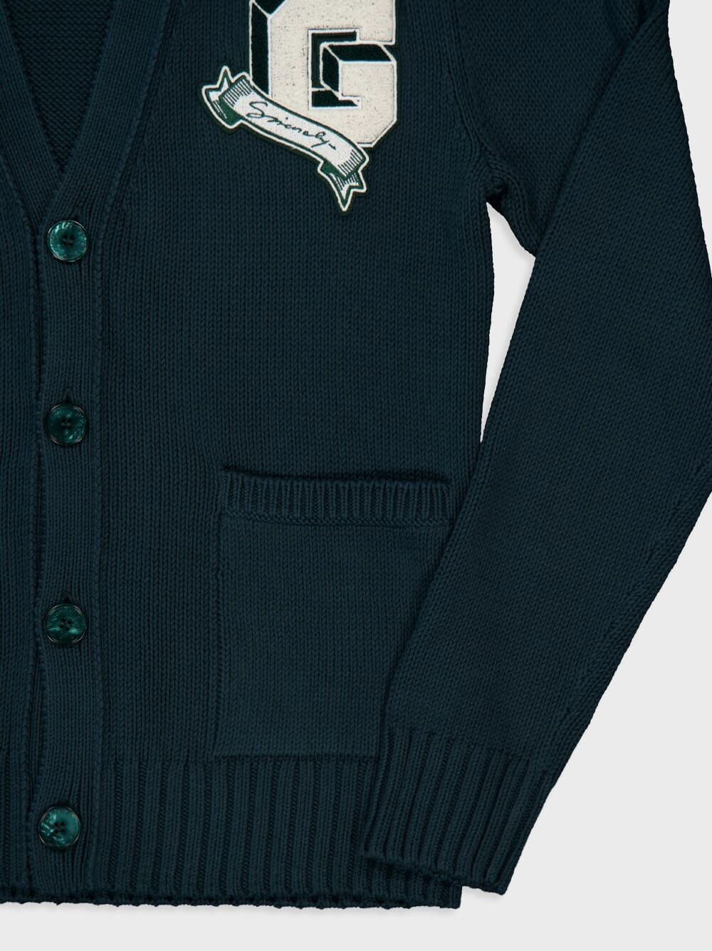 Fir Green College Cardigan