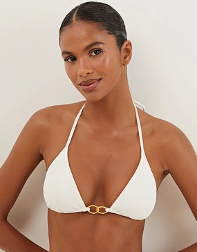 Firenze Jolie Tri Bikini Top - White Swim Womens - beachwear discount