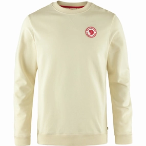 Fjallraven 1960 Logo Badge Sweater Chalk White mens long sleeves cheap