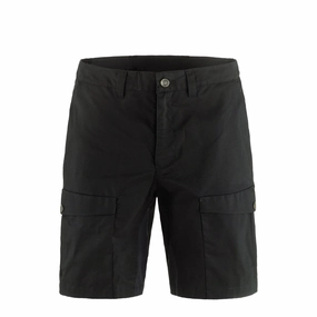 Fjallraven Abisko Hybrid Trail Shorts Black mens shorts outlet store