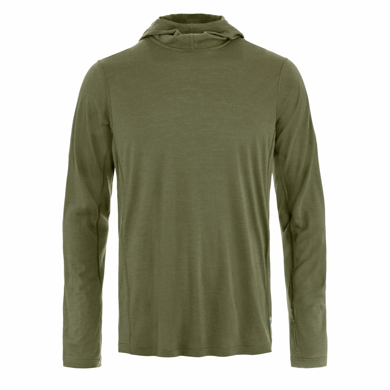 Fjallraven Abisko Wool Sun-hoodie Laurel Green mens long sleeves cheap