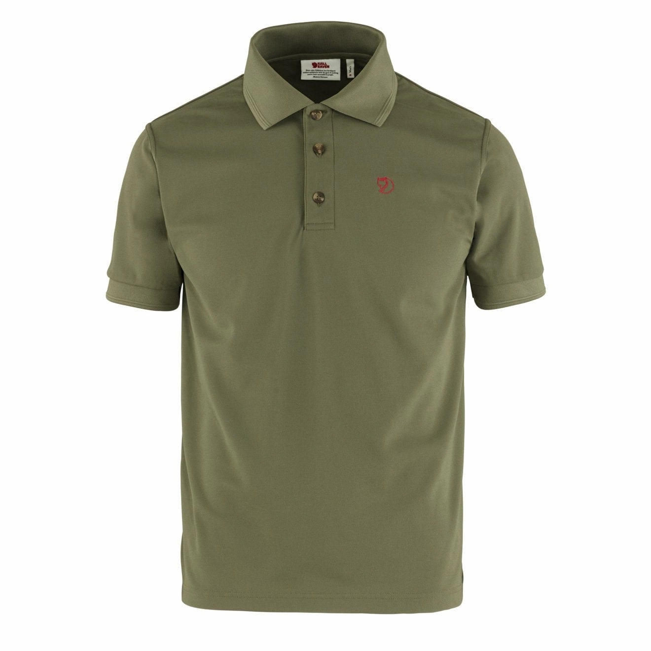 Fjallraven Crowley Pique Shirt Light Olive mens t-shirts outlet