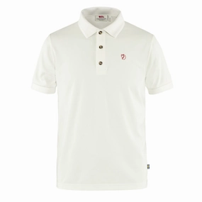 Fjallraven Crowley Pique Shirt White mens t-shirts outlet