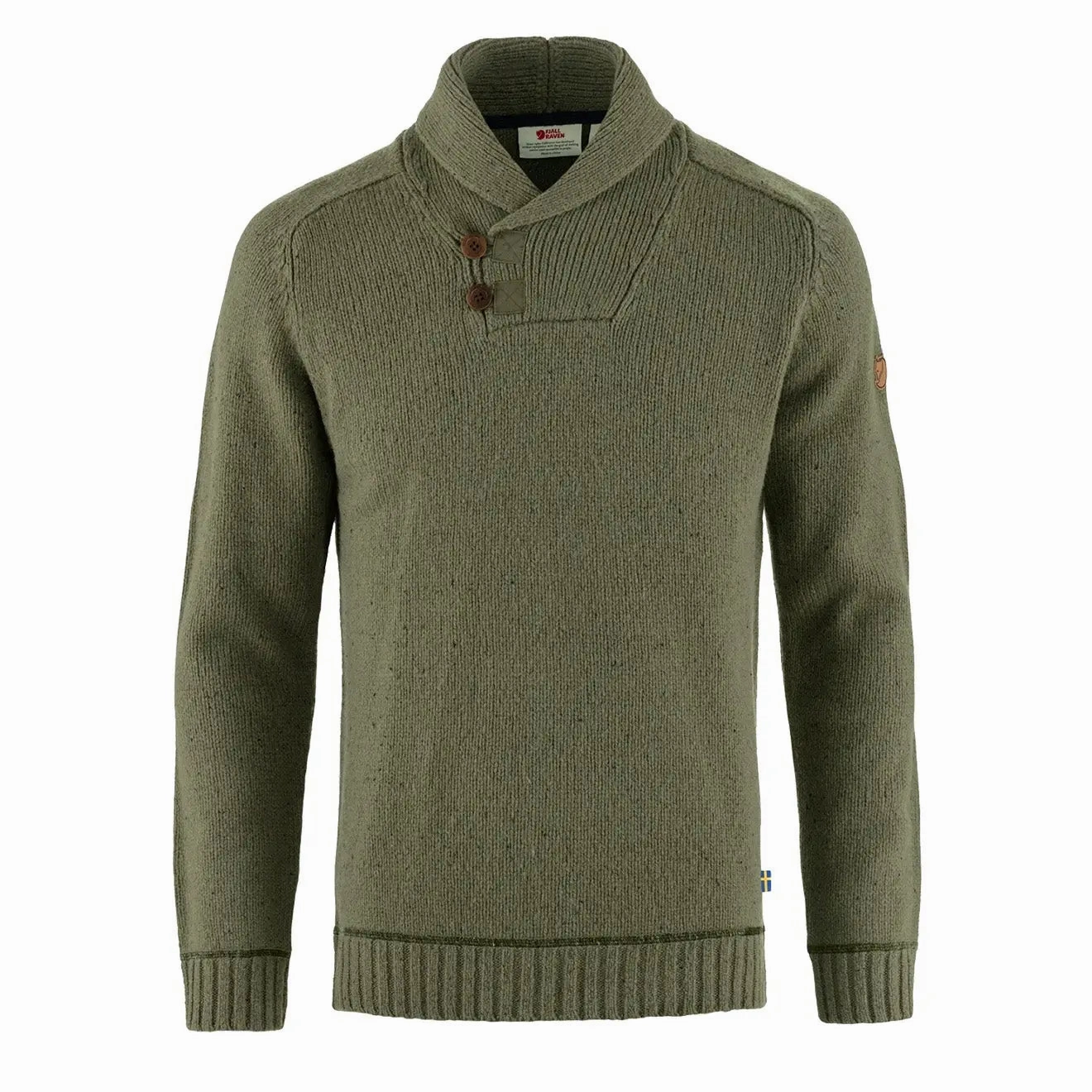 Fjallraven Lada Sweater Laurel Green mens sweaters cheap