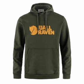 Fjallraven Logo Hoodie Deep Forest mens long sleeves cheap