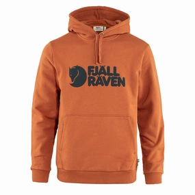 Fjallraven Logo Hoodie Terracotta Brown mens long sleeves cheap