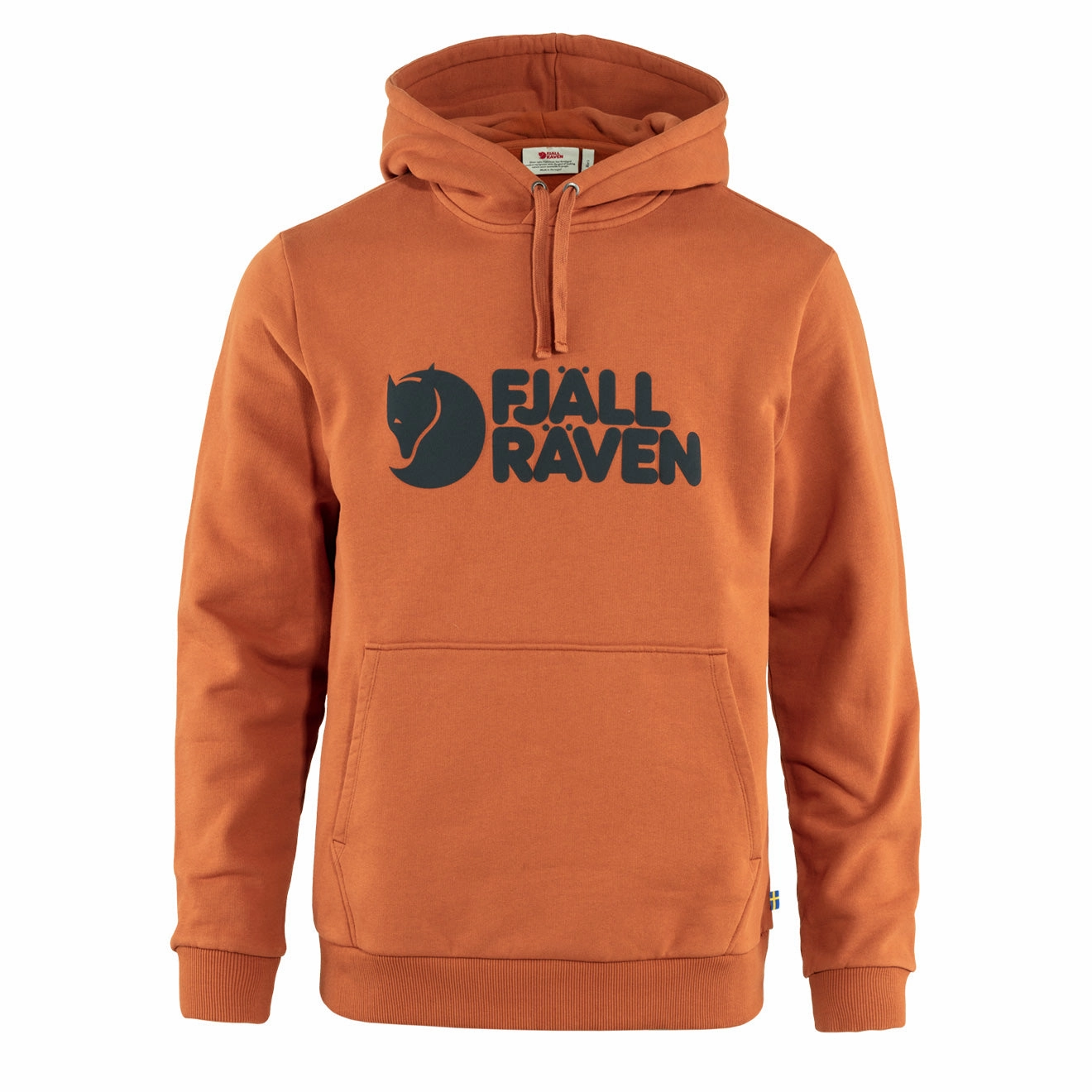 Fjallraven Logo Hoodie Terracotta Brown mens long sleeves cheap