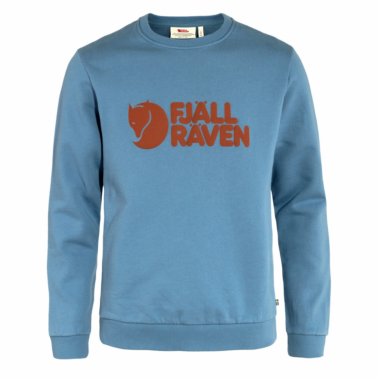 Fjallraven Logo Sweater Dawn Blue mens long sleeves cheap