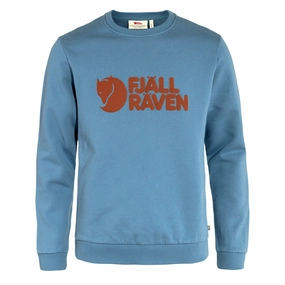 Fjallraven Logo Sweater Dawn Blue mens long sleeves cheap