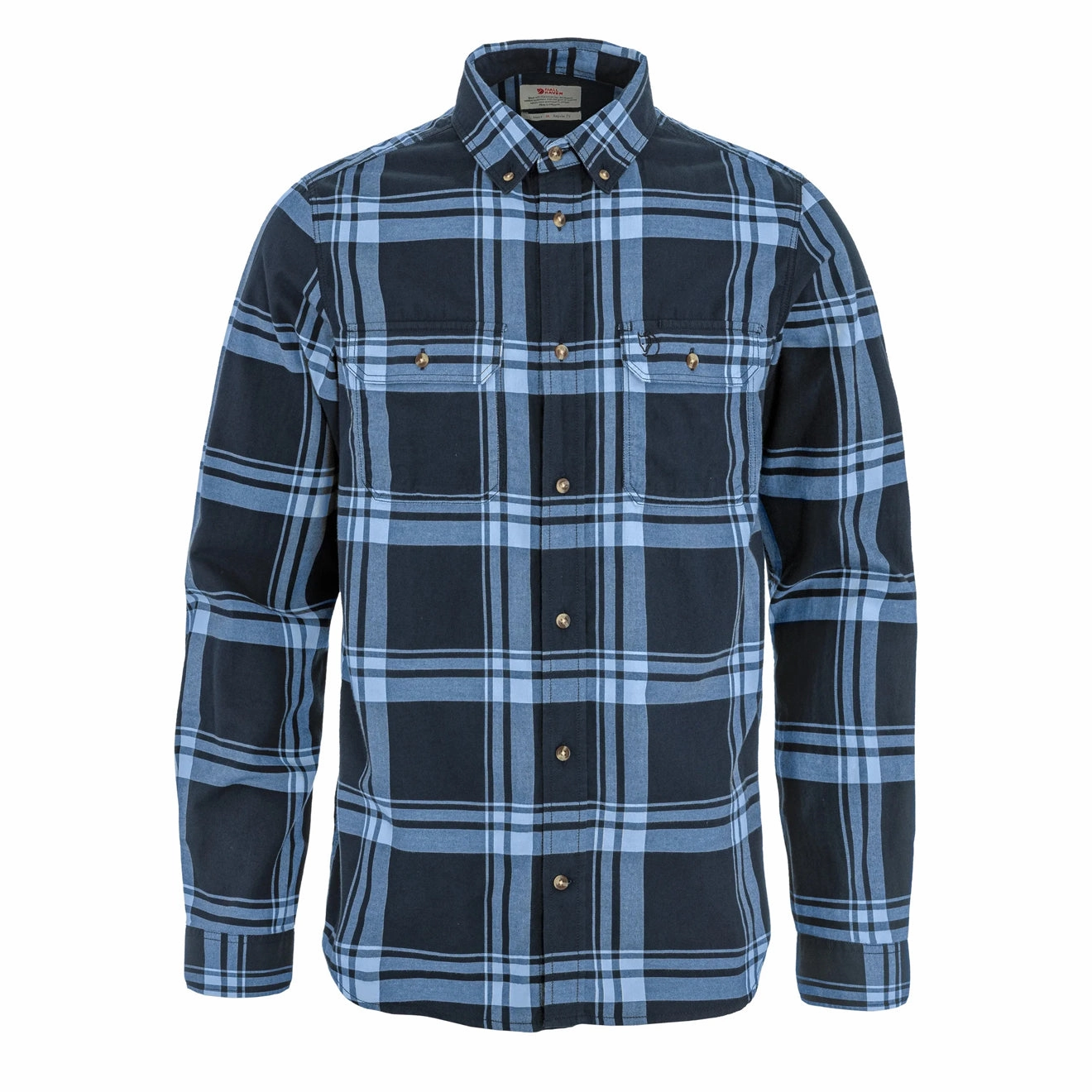 Fjallraven Ovik Lite Flannel Shirt Dark Navy / Ultramarine mens tank tops best deals