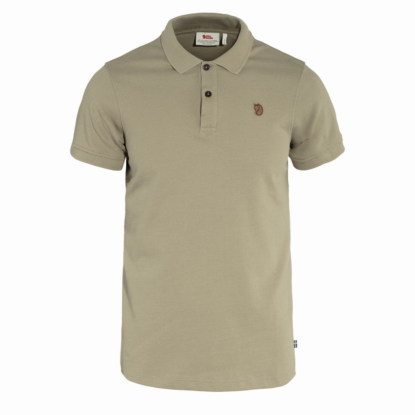 Fjallraven Ovik Polo Shirt Sand Stone mens t-shirts outlet
