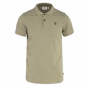 Fjallraven Ovik Polo Shirt Sand Stone mens t-shirts outlet