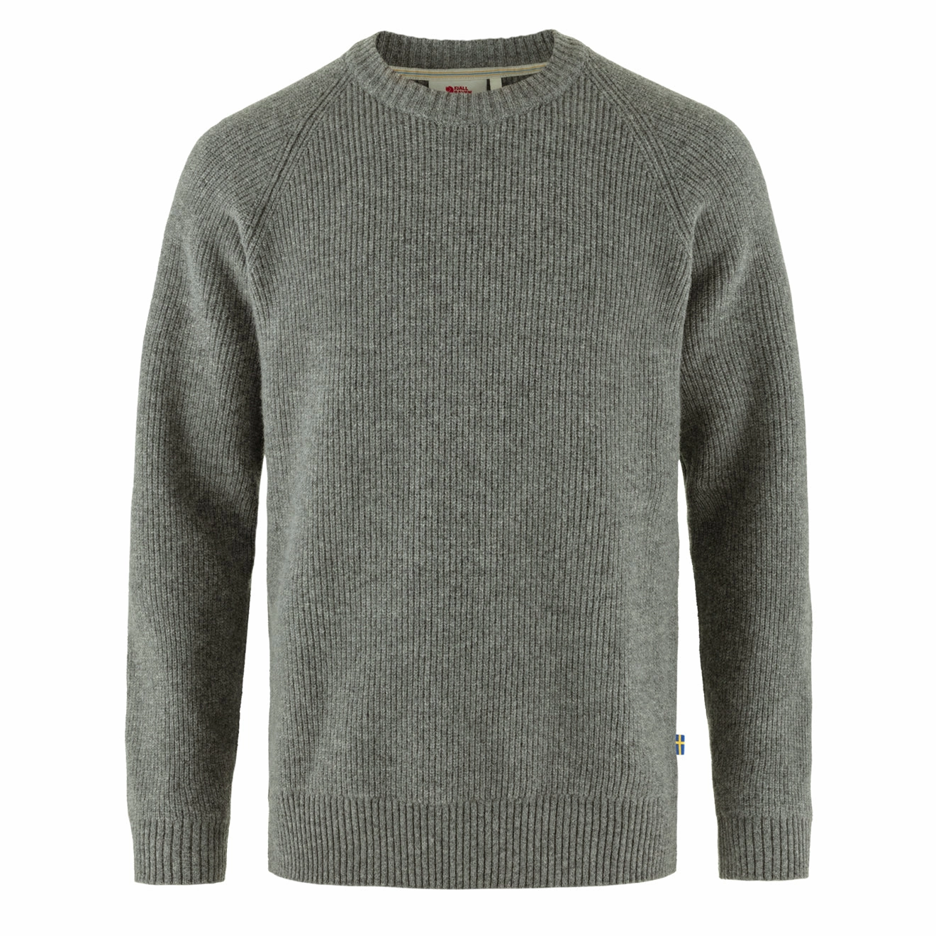 Fjallraven Ovik Rib Sweater Grey mens long sleeves cheap