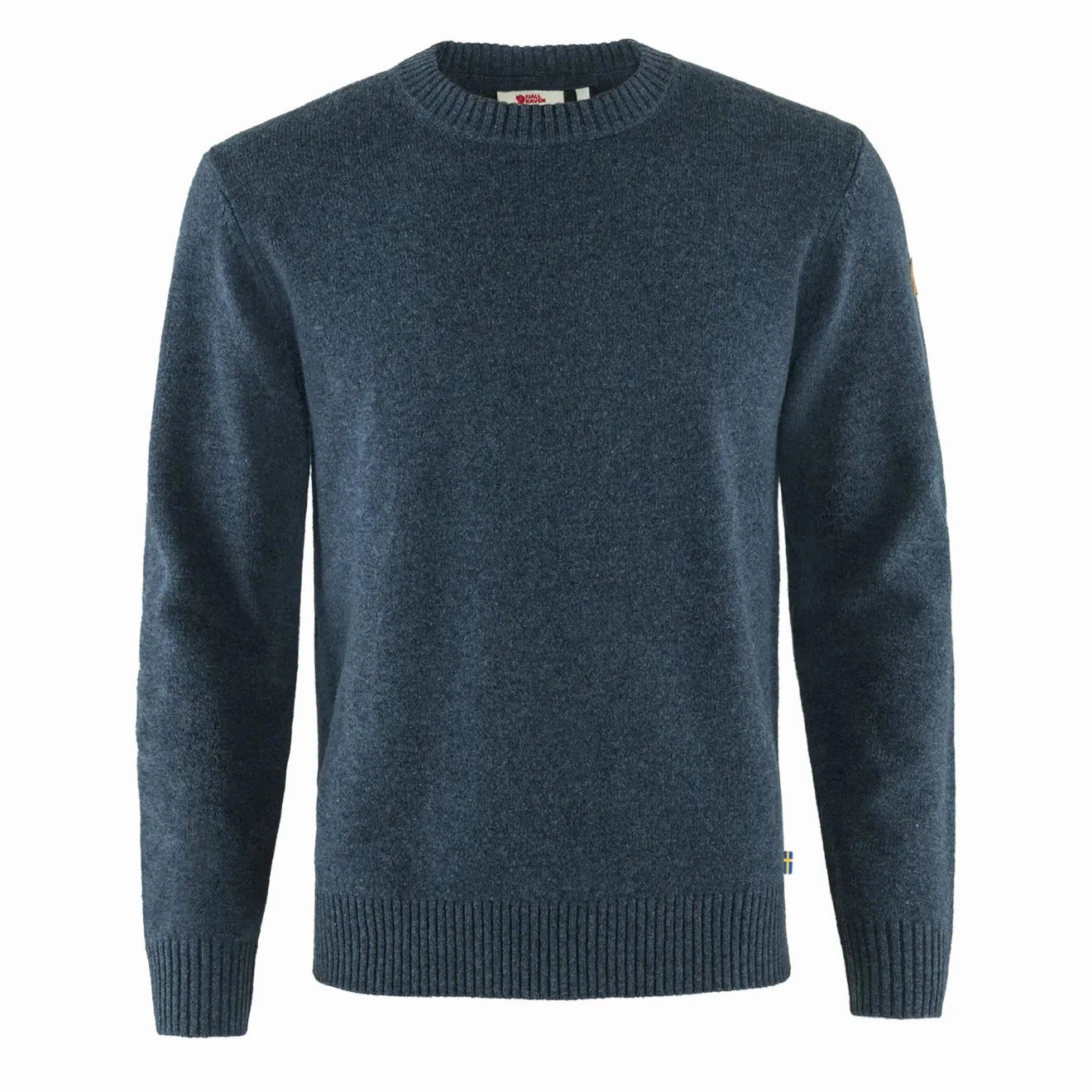 Fjallraven Ovik Round Neck Sweater Navy mens sweaters cheap