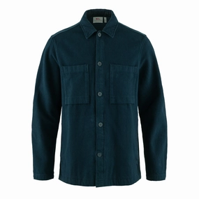 Fjallraven Singi Flannel Overshirt Dark Navy mens tank tops best deals