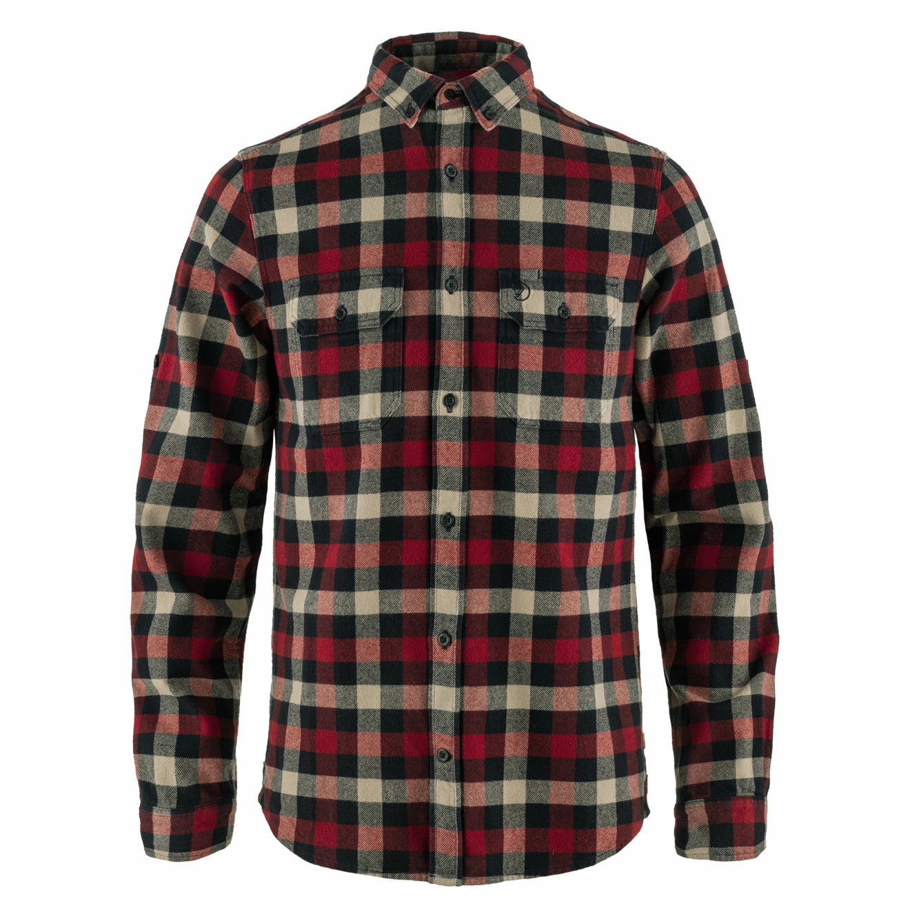 Fjallraven Skog Shirt Dark Navy / Red mens tank tops best deals