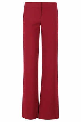 Flared Stretch Pants With Medium Waist womens lounge pants clearance