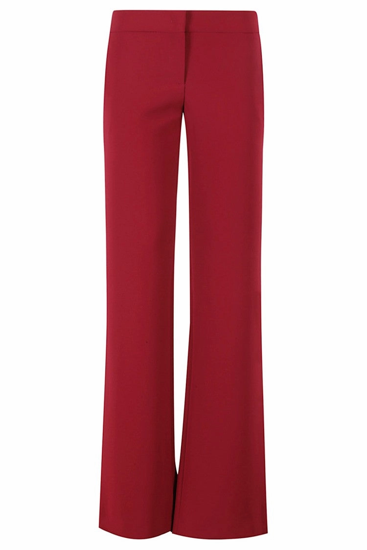 Flared Stretch Pants With Medium Waist womens lounge pants clearance