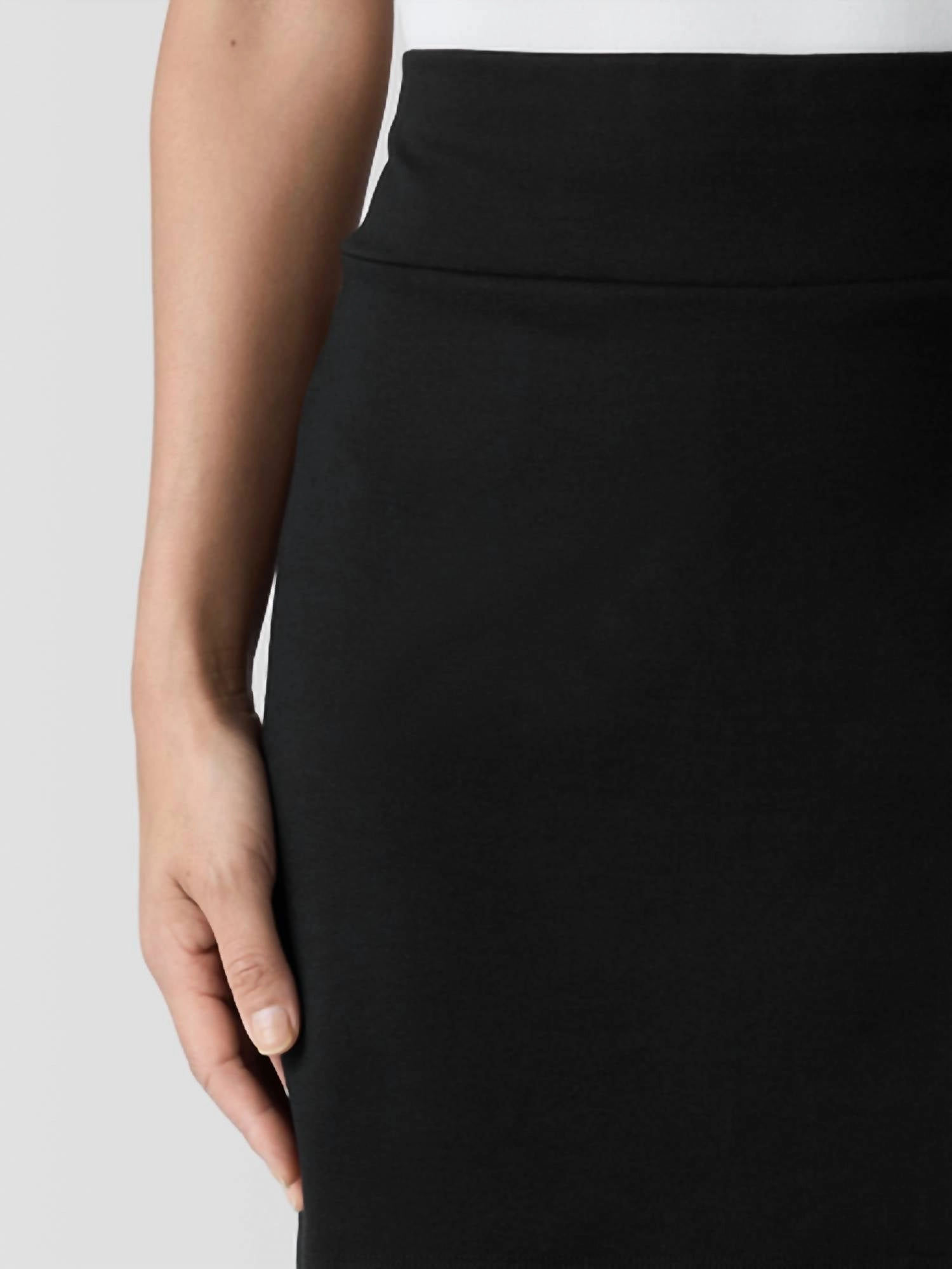 Flex Ponte Mini Skirt In Black