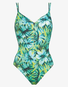 Floral Flashback Underwired Swimsuit - Aquatic Green Swim Womens - monokinis best price