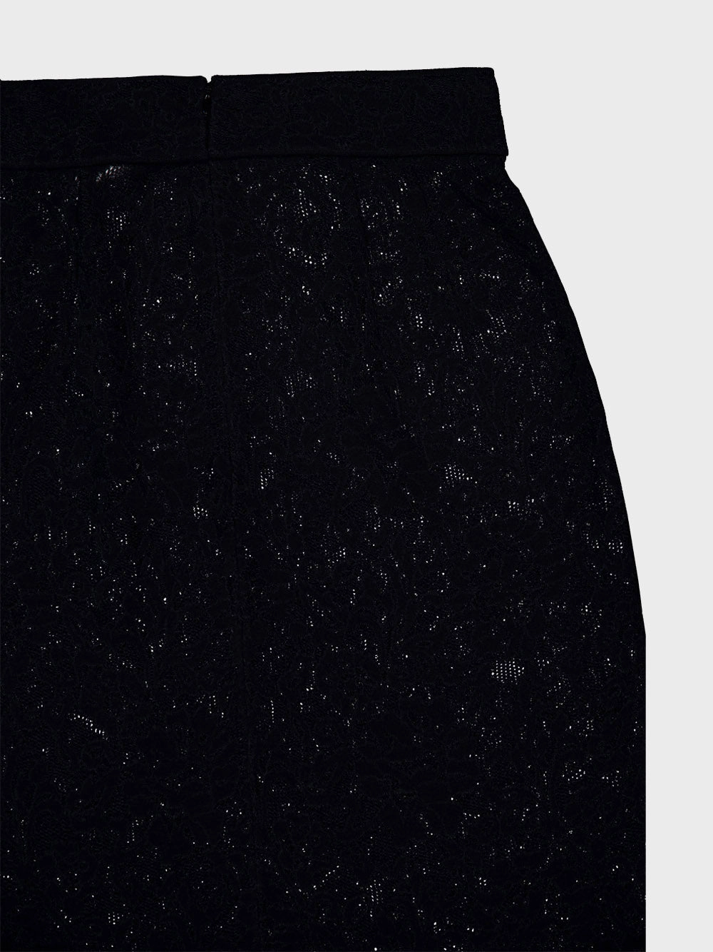 Floral-Lace Midi Skirt